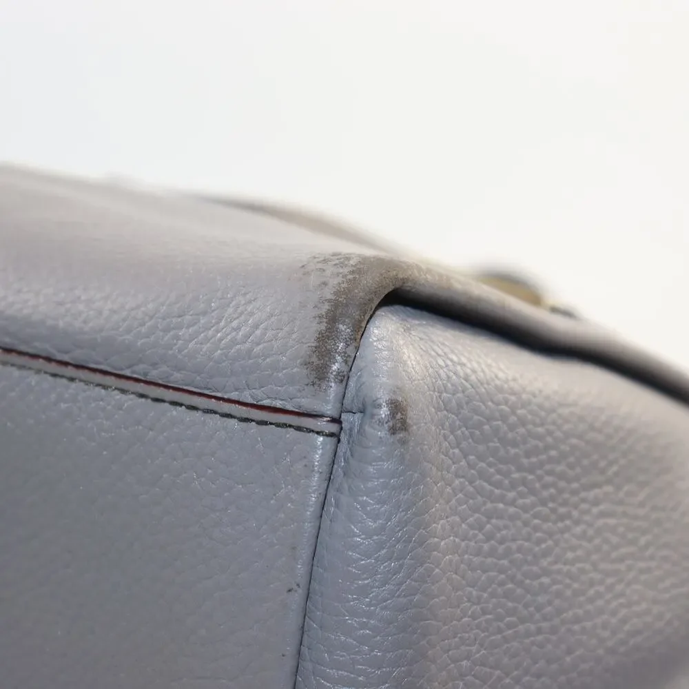 Kate‎ Spade Satchel Bag Medium Grey Womens Pebbled Leather Crossbody